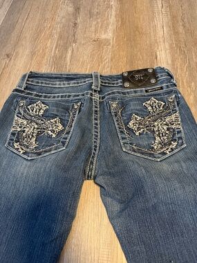 Miss Me Skinny Embellished Dark Blue Women's Jeans